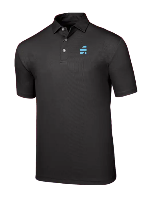 Callaway Birdseye Black Polo w/SuretyBonds.com Icon Logo