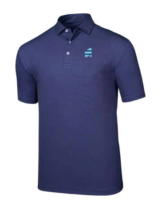 Callaway Birdseye Navy Polo w/SuretyBonds.com Icon Logo