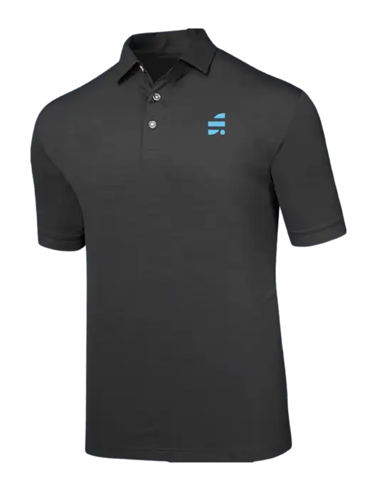Callaway Black Fashion Tonal Polo w/SuretyBonds.com Icon Logo