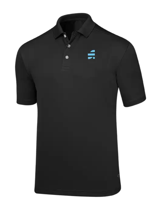 Callaway Core Black Performance Polo w/SuretyBonds.com Icon Logo