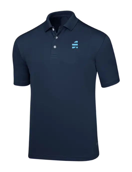 Callaway Core Navy Performance Polo w/SuretyBonds.com Icon Logo