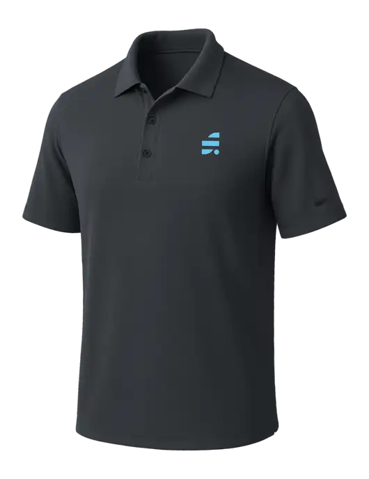 NIKE Dark Grey Dri-Fit Micro Pique Polo w/SuretyBonds.com Icon Logo