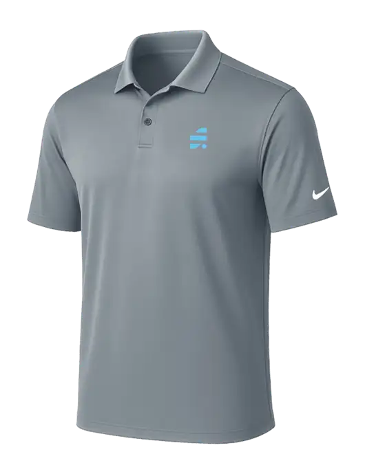 NIKE Medium Grey Victory Solid Polo w/SuretyBonds.com Icon Logo
