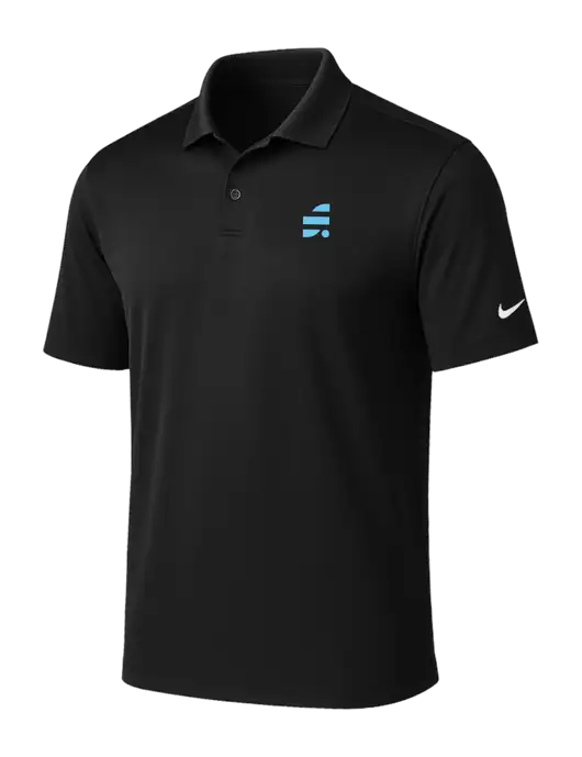 NIKE Black Victory Solid Polo w/SuretyBonds.com Icon Logo