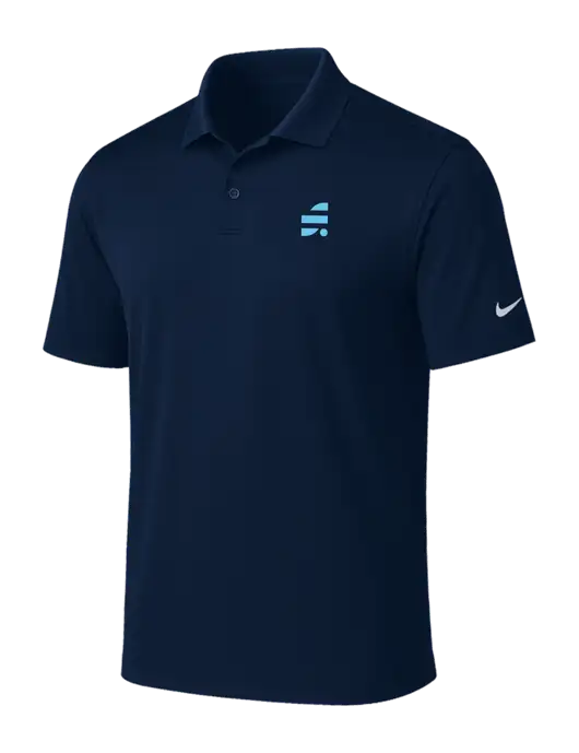 NIKE Navy Victory Solid Polo w/SuretyBonds.com Icon Logo