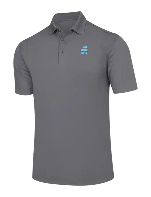 Medium Grey Micropique Sport-Wick Polo w/SuretyBonds.com Icon Logo