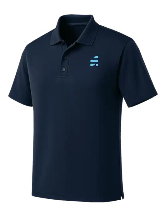 Dark Navy Dry Zone UV Micro Mesh Polo w/SuretyBonds.com Icon Logo