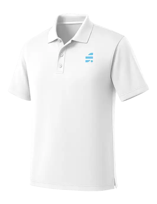 White Dry Zone UV Micro Mesh Polo w/SuretyBonds.com Icon Logo