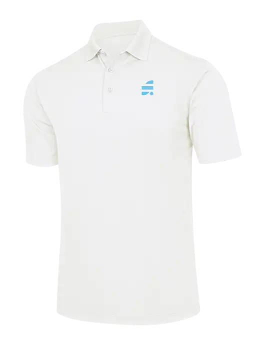 White Micropique Sport-Wick Polo w/SuretyBonds.com Icon Logo