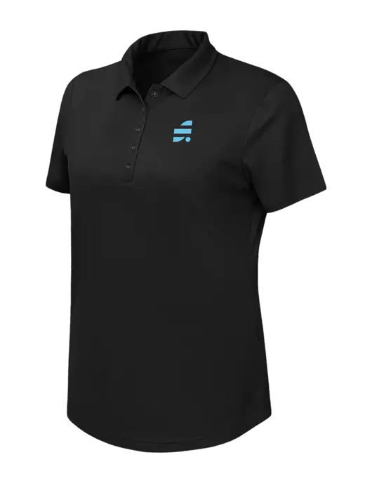 Callaway Womens Birdseye Black Polo w/SuretyBonds.com Icon Logo