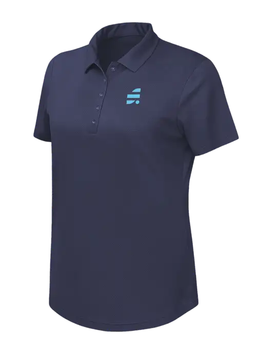 Callaway Womens Birdseye Navy Polo w/SuretyBonds.com Icon Logo