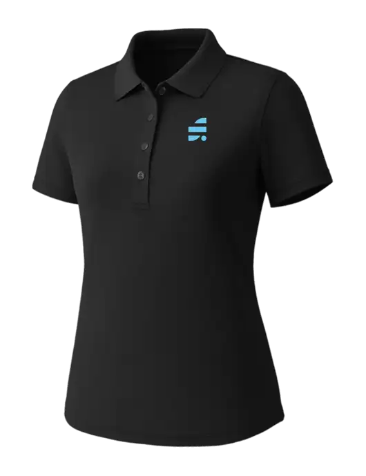 Callaway Womens Core Black Performance Polo w/SuretyBonds.com Icon Logo