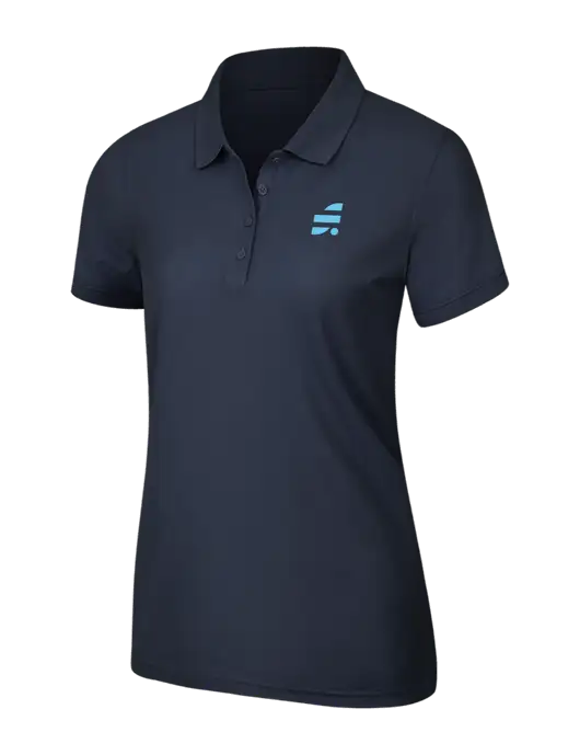 Navy Blue Womens Core Classic Pique Polo w/SuretyBonds.com Icon Logo
